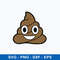 Poop Emoji Svg, Funny Svg, Png Dxf Eps File.jpeg