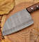 Butcher Knife, Chef Cleaver, Chopper Knife, Handmade Damascus Steel Cleaver Steak Knife Traditional Chinese Chef Chopper Camping Knife, Handmade Knife 4.jpg