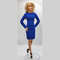 Blue Dress with Long Sleeves for Barbie Doll