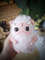 Pink plush house keeper OOAK fantasy toy (2.jpg