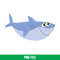 Baby Shark Png, Shark Family Png, Ocean Life Png, Cute Fish Png, Shark Png Digital File, BBS19.jpeg