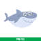 Baby Shark Png, Shark Family Png, Ocean Life Png, Cute Fish Png, Shark Png Digital File, BBS21.jpeg