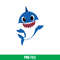 Baby Shark Png, Shark Family Png, Ocean Life Png, Cute Fish Png, Shark Png Digital File, BBS24.jpeg