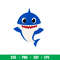 Baby Shark Svg, Family Shark Svg, Shark Svg, Ocean Life Svg, Png Dxf Eps Pdf File, BS01.jpeg