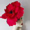 Large red poppy Fascinator Kentucky Derby Hat.jpg