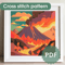 cross stitch pattern volcano (1).png