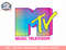 Womens MTV Logo Fluorescent Colors V-Neck T-Shirt copy.jpg