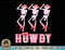 Pink Howdy, Cute Western Cowgirl, Retro Howdy Skeleton Dance T-Shirt copy.jpg