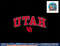 Utah Utes Arch Over Black Officially Licensed  png, sublimation copy.jpg