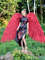 adult wings costume, Hawks costume, red angel wings, devil wings, final fantasy, articulating wings, anime cosplay wings, moving anime wings, movable wings, my 