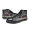 Supernatural Horror Movies Themed Custom Adults High Top Canvas Shoes for Fan, Women and Men, High Top Canvas Shoes