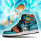 Goku Blue Sneakers Kamehameha Canvas Shoes for Fan, Women and Men, Goku Blue High Canvas Shoes, Dragon Ball Sneaker