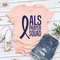 ALS Awareness Month T Shirt, ALS Fighter Vneck Tshirt, ALS T-Shirt, Family Support Outfit, Faith Tee, Als Warrior Shirt, Ribbon Graphic Tees - 3.jpg