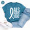 ALS Awareness Month T Shirt, ALS Fighter Vneck Tshirt, ALS T-Shirt, Family Support Outfit, Faith Tee, Als Warrior Shirt, Ribbon Graphic Tees - 5.jpg