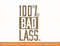 WWE Becky Lynch 100 Bad Lass Distressed Text Logo T-Shirt copy.jpg