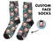 Custom Face Socks, Custom Photo Socks, Face on Socks, Personalized, Geometric Picture Socks, Funny Gift For Her, Him or Best Friends - 1.jpg