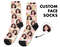 Floral Custom Face Socks, Personalized Photo, Floral Picture Socks, Flower Socks, Customized Funny Photo Gift For Her, Him or Best Friend - 1.jpg