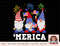 Merica Gnomes USA Flag Fireworks Memorial Day 4th of July png, instant download, digital print.jpg