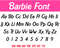 Barbie Font svg