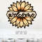 Sunflower Welcome Sign SVG Laser Cut Files Sunflower Door Hanger SVG Sunflower SVG Glowforge Files 4.png