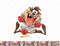 Looney Tunes Valentines Day Taz Tied Up WIth Love png, sublimation, digital download .jpg
