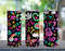 Hippie Love Peace 20oz Straight Tumbler Wrap Seamless Design PNG.jpg