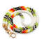 A vibrant and colorful bead crochet kit lanyard featuring a variety of beads in different colors