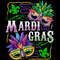 Mardi Gras Mask Design Gift Party Outfit For Kids I Adults T-Shirt.jpg