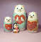 A cute matryoshka doll in the shape of bears and a cute penguin  (19).jpg