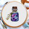 Pisces zodiac sign cross stitch, Galaxy cross stitch, Starry sky cross stitch, Bottle cross stitch, Small cross stitch, Digital PDF.jpg