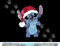 Disney Lilo & Stitch Christmas Santa Hat Stitch Portrait Short Sleeve png, sublimation Black copy.jpg