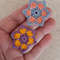 Crochet small flower pattern, Crochet daisy pattern, detailed pattern pdf, Floral applique DIY, tutorial beginners