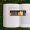 digital cross stitch bookmark pattern orange cat