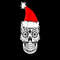 Christmas Sugar Skull Day Of The Dead Santa Hat5.jpg