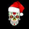 Day Of The Dead Christmas Santa Hat Sugar Skull Party 8.jpg