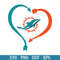 Miami Dolphins Heart Svg, Miami Dolphins Svg, NFL Svg, Png Dxf Eps Digital File.jpeg