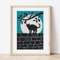 cat and moon cross stitch pattern