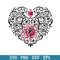 Atlanta Falcons Heart Floral Svg, Atlanta Falcons Svg, NFL Svg, Png Dxf Eps Digital File.jpeg