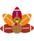 Funny Baby Turkey and Football Balls png, sublimation Sport Lovers png, sublimation.png