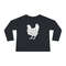 TODDLER 2T - 6T Wildflower Chickens Long Sleeves Shirt for Little Chicken Lover Baby Floral Chicken Farm Life Sleeves Toddler Big Chicken - 4.jpg