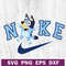 Bluey Bandit Heeler Nike logo SVG