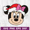 Minnie mouse disney santa hat SVG