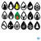 Christmas Teardrop Earrings Bundle Svg, Christmas Earring Svg, Stacked Svg, Teardrop Svg, Png Dxf Eps File.jpg