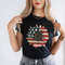 America Sunflower Shirt, USA Flag Flower T Shirt, Gift For American, 4th Of July Flag Graphic T-Shirt, Freedom TShirt, Independence Shirt - 3.jpg