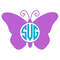 Butterfly SVG Bundle, Name Frame SVG, Monogram Frame SVG, Digital Download, Cut Files, Sublimation, Clipart (4 svg, dxf, png, jpeg files) - 3.jpg
