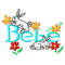 Bebe logo embroidery design