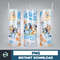 Blue Dog Tumbler Wrap, Instant Download 20oz Tumbler PNG Wraps Design, Digital Cartoon 20 oz Skinny Tumblers (7).jpg