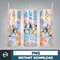 Blue Dog Tumbler Wrap, Instant Download 20oz Tumbler PNG Wraps Design, Digital Cartoon 20 oz Skinny Tumblers (8).jpg