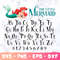Little Mermaid Font SVG, Mermaid Font Alphabet, Mermaid Font Canva, Mermaid Font PNG For Cricut, little Mermaid Letters