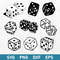 Dice Bundle Svg, Dice Svg, Two Dice Svg, Gamble Svg, Casio Svg, Gambling Svg, Png Dxf Eps Digital File.jpeg